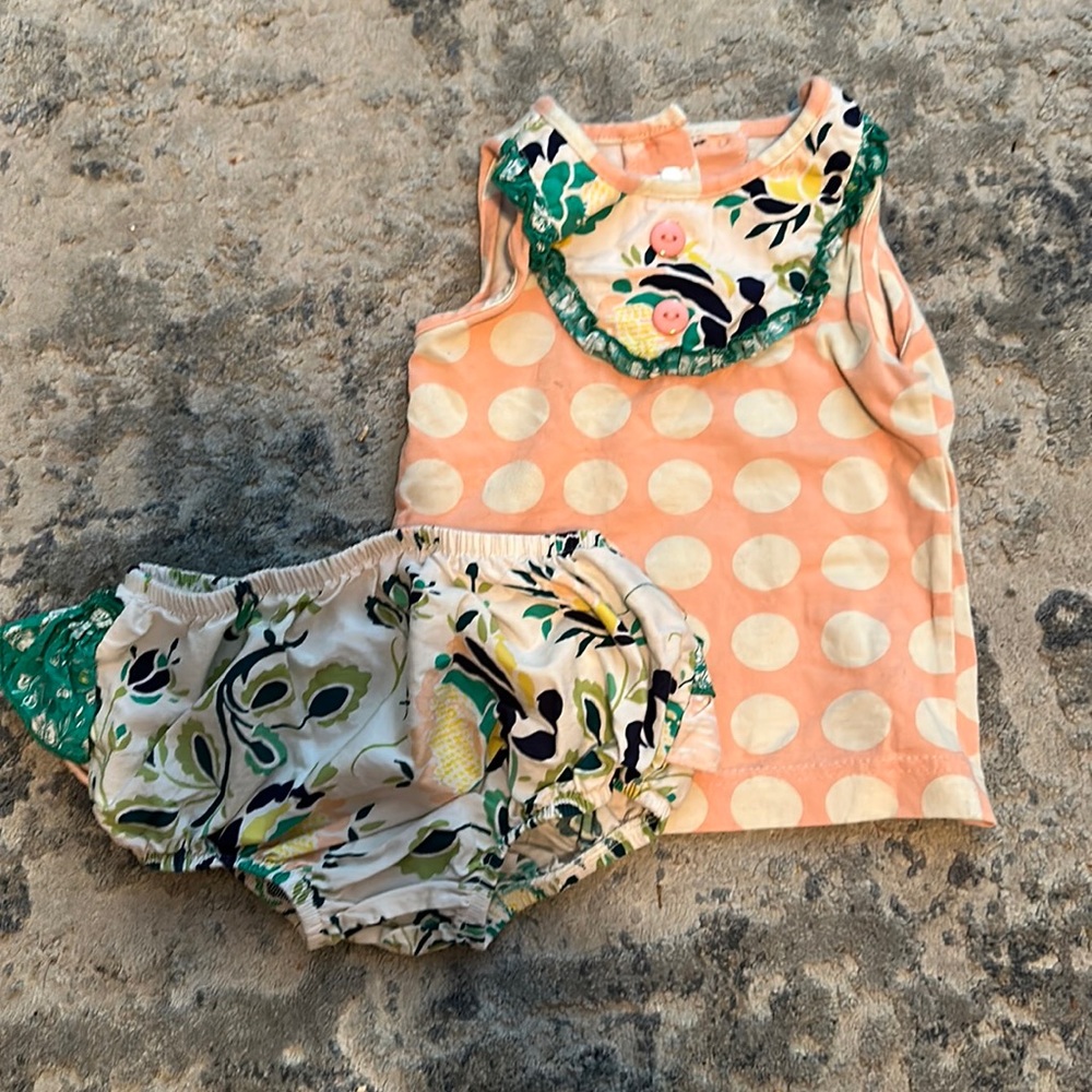 Ricrac & Ruffles 2 pc set